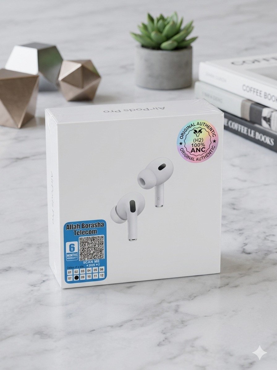 AirPods Pro (2nd Gen) with 100% ANC & H2 Chip (Premium Quality)
