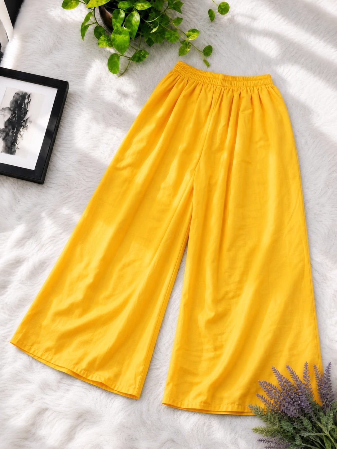 Solid Color Linen Plazoo