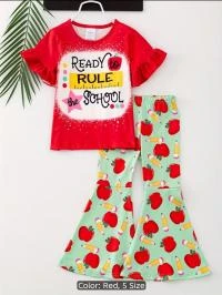 Kids Cotton TShirt and Long Pant Set